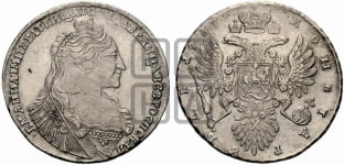 Рубль 1737 года (тип 1735 года, с кулоном на груди)