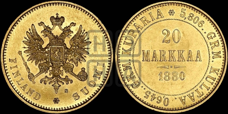 20 марок 1880 года