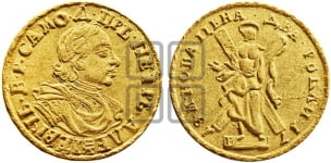 2 рубля 1718 года (портрет в латах)