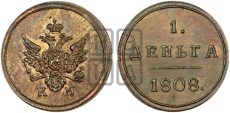 2 копейки 1814 года КМ/АМ (Орел обычный, КМ, Сузунский двор) - Биткин #Н492 (R2) новодел