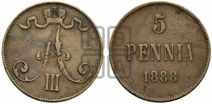 5 пенни 1888-1892 гг.