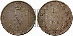 10 пенни 1895-1917 гг.