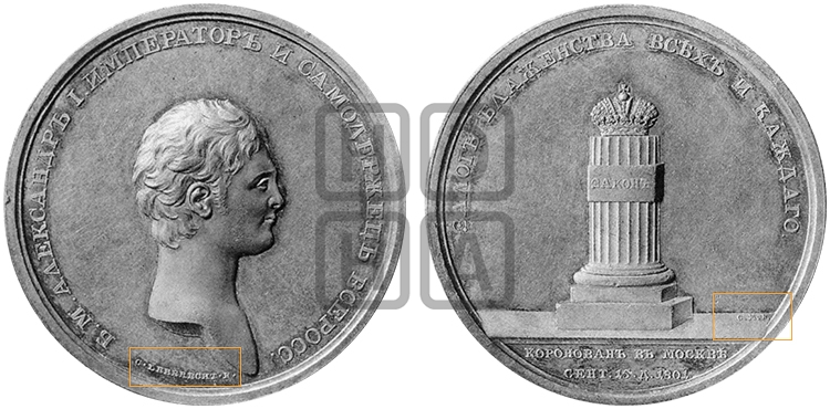 КОРОНАЦИЯ АЛЕКСАНДРА I. 1801