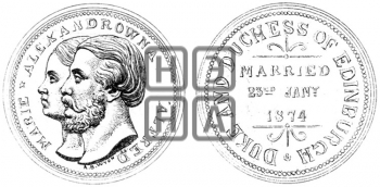 СВАДЬБА ГЕРЦОГА ЭДИНБУРГСКОГО И В.К. МАРИИ АЛЕКСАНДРОВНЫ. 1874