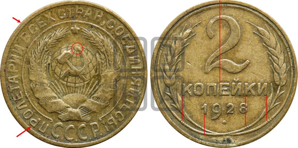 2 копейки 1928 года - Федорин: 14